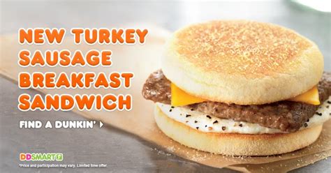 Dunkin' Turkey Sausage Breakfast Sandwich