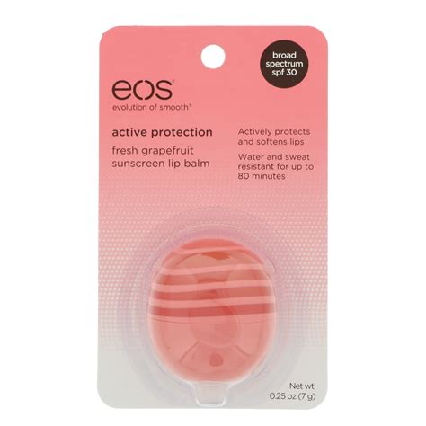 EOS Active Protection Lip Balm Fresh Grapefruit With SPF 30 logo