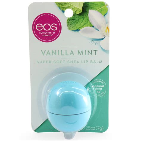EOS Visibly Soft Lip Balm Vanilla Mint logo