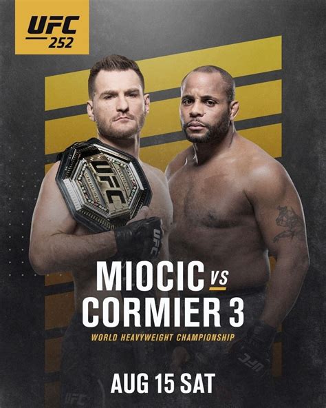 ESPN+ UFC 252 Miocic vs. Cormier III logo