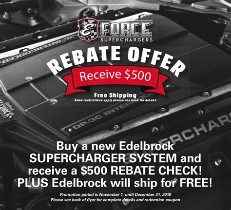 Edelbrock E Force Supercharger Rebate TV commercial - Performance Boost
