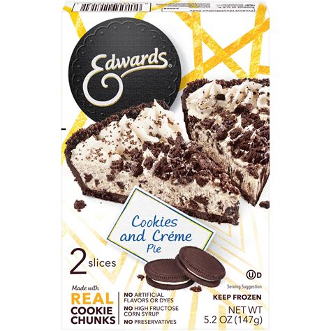 Edwards Desserts Cookies and Creme Pie logo