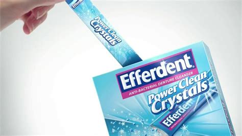 Efferdent Power Clean Crystals TV Commercial '99.9 Odors'