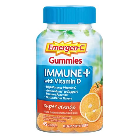 Emergen-C Immune+ With Vitamin D Gummies logo