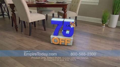 Empire Today 75 Off Sale TV Spot, 'New Floors'
