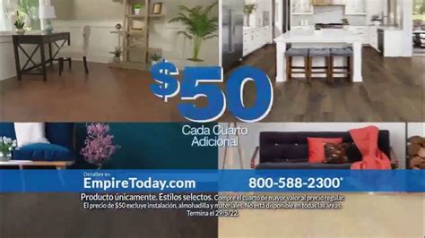 Empire Today Venta Cuartos por $50 TV Spot, 'Compra un cuatro y obtén otro por $50'