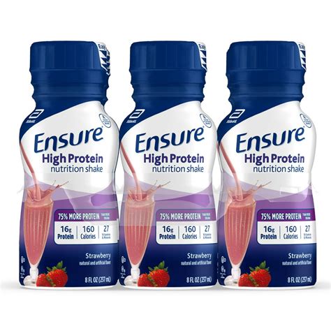 Ensure High Protein Strawberry Nutrition Shake logo