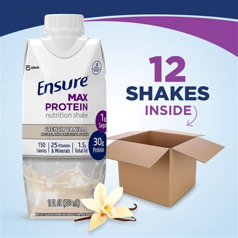 Ensure Max Protein 12 ct French Vanilla commercials