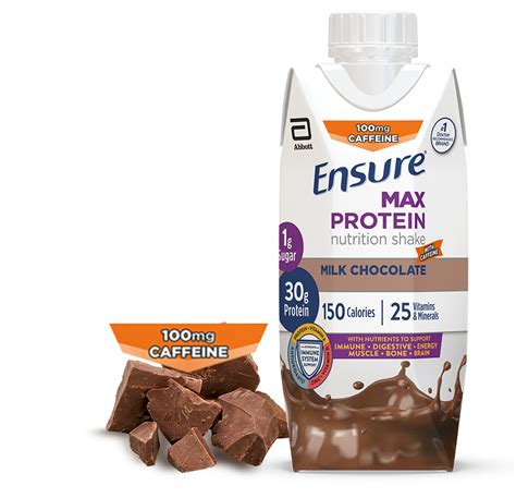 Ensure Max Protein Milk Chocolate With Caffeine