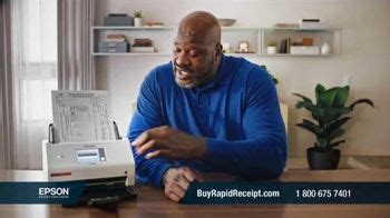 Epson RapidReceipt Scanner TV Spot, 'Lost Remote' Featuring Shaquille O'Neal featuring Jason Jones