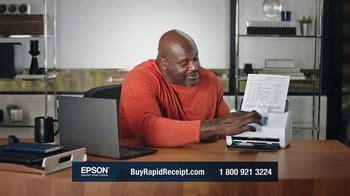 Epson RapidReceipt Scanner TV Spot, 'Save up to $100' Featuring Shaquille O'Neal created for Epson
