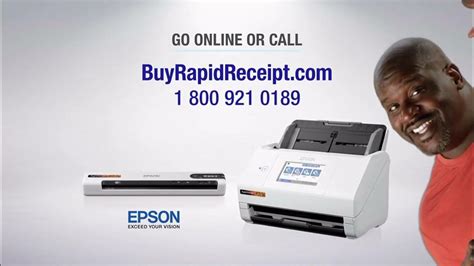 Epson RapidReceipt Scanner TV Spot, 'Scan, Digitize and Organize' Featuring Shaquille O'Neal featuring Jason Jones