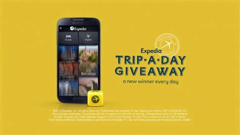 Expedia #TripADay Giveaway TV commercial