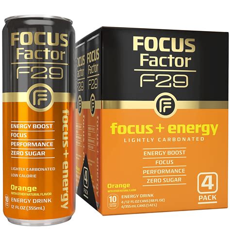 FOCUSFactor Orange F29 Focus + Energy Drink logo