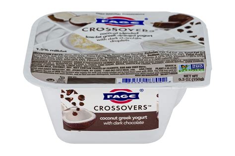 Fage Yogurt Crossovers Coconut With Dark Chocolate logo