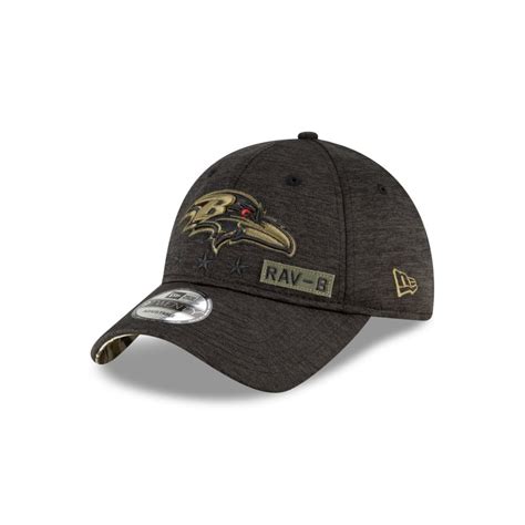 Fanatics.com Baltimore Ravens New Era 2020 Salute to Service 9TWENTY Adjustable Hat logo