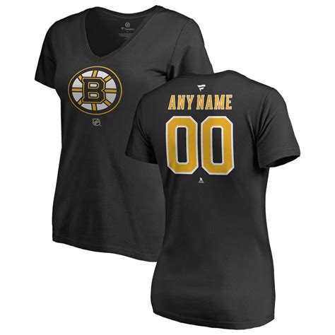 Fanatics.com Boston Bruins Women's Hometown Collection Black & Gold V-Neck T-Shirt