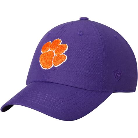 Fanatics.com Clemson Tigers Top of the World Primary Logo Staple Adjustable Hat