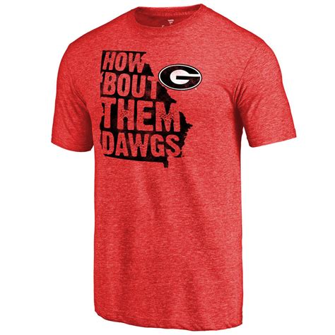 Fanatics.com Georgia Bulldogs Them Dawgs Hometown Collection Tri-Blend T-Shirt logo