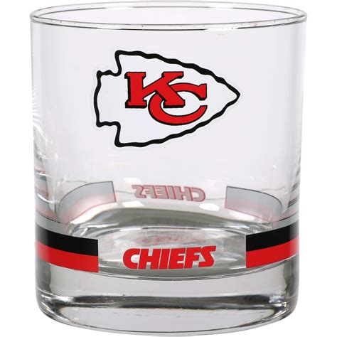 Fanatics.com Kansas City Chiefs Banded Rocks Glass logo
