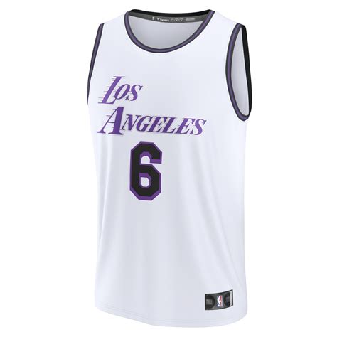 Fanatics.com LeBron James Los Angeles Lakers Fast Break Tank Jersey logo