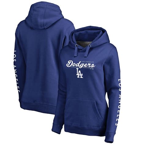 Fanatics.com Los Angeles Dodgers Women's High Class Crossover Hoodie logo