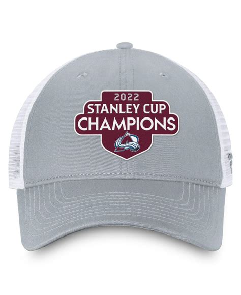 Fanatics.com Mens Colorado Avalanche 2022 Stanley Cup Champions Locker Room Trucker Hat