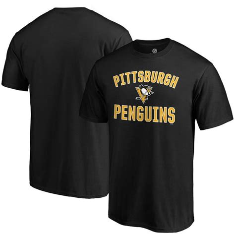 Fanatics.com Mens Pittsburgh Penguins Team Victory Arch T-Shirt logo