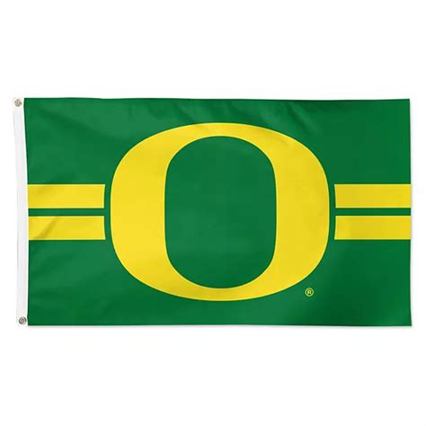 Fanatics.com Oregon Ducks WinCraft Horizontal Stripe Deluxe Single-Sided Flag logo
