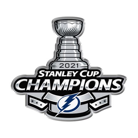 Fanatics.com Tampa Bay Lightning 2021 Stanley Cup Champions Crystal Puck logo