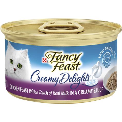 Fancy Feast Creamy Delights Chicken Feast With a Touch of Real Milk in a Creamy Sauce logo