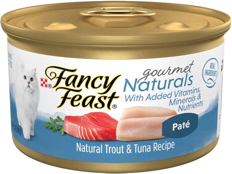 Fancy Feast Gourmet Naturals Trout & Tuna Paté commercials