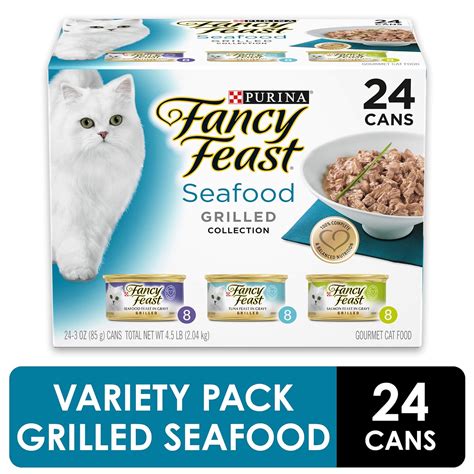 Fancy Feast Grilled Seafood Feast Variety Pack Canned Cat Food commercials
