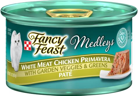 Fancy Feast Medleys White Meat Chicken Primavera With Garden Veggies & Greens