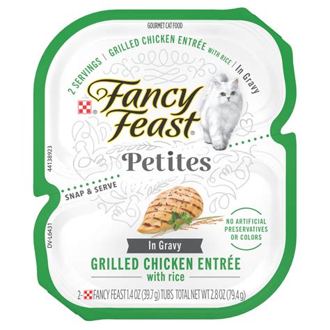 Fancy Feast Petites Grilled Chicken Entrée With Rice commercials