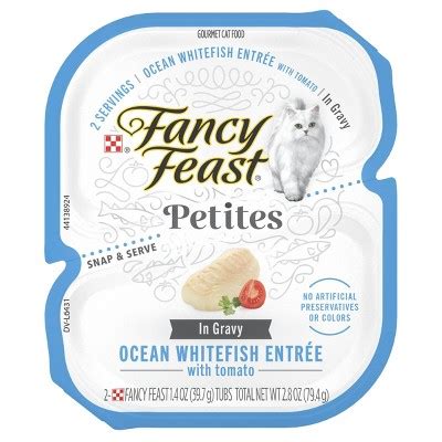 Fancy Feast Petites Ocean Whitefish Entrée With Tomato logo