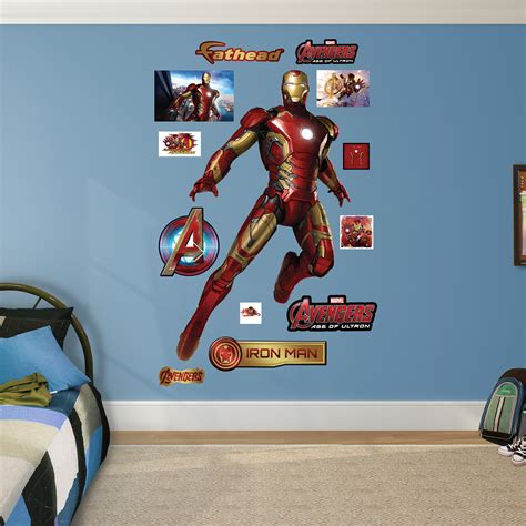 Fathead Marvel Avengers Iron Man: Age of Ultron Junior Peel and Stick Wall Decal