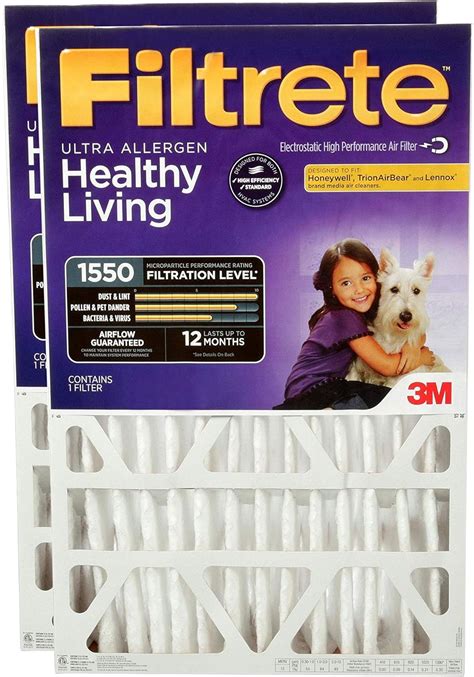 Filtrete 1550 Ultimate Allergen Healthy Living Filter