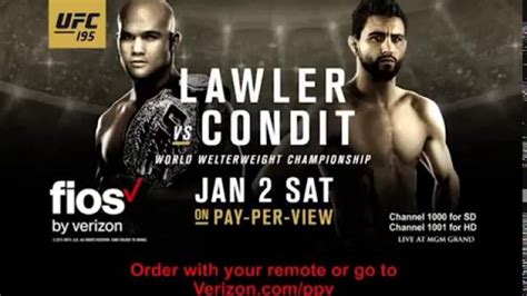 Fios by Verizon Pay-Per-View TV commercial - UFC 195: Lawler vs. Condit