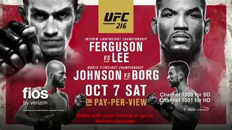 Fios by Verizon Pay-Per-View TV commercial - UFC 216: Ferguson vs. Lee