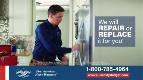 First American Home Warranty TV commercial - Call or Click