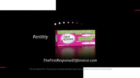 First Response Fertility and Ovulation Tests TV Spot created for First Response
