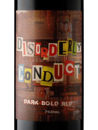 Firstleaf Disorderly Conduct Dark Bold Red logo