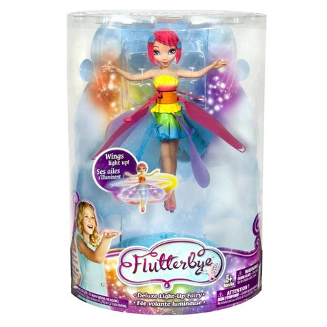 Flutterbye Fairies Flutterbye Deluxe Light Up Fairy Rainbow