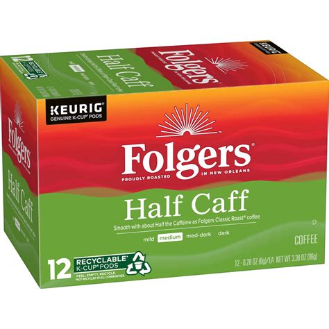 Folgers Half Caff Coffee K-Cup Pods