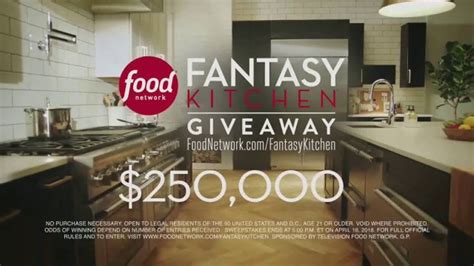 Food Network Fantasy Kitchen Giveaway TV commercial - Every Detail Matters