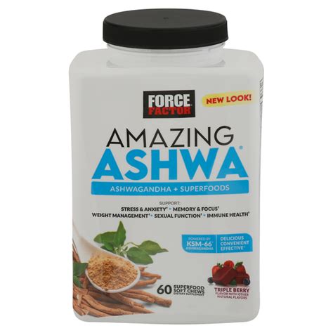 Force Factor Amazing Ashwa Triple Berry Soft Chews