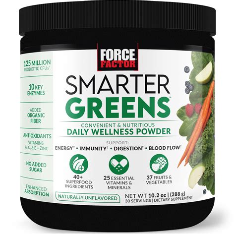 Force Factor Smarter Greens Superfoods Tablets