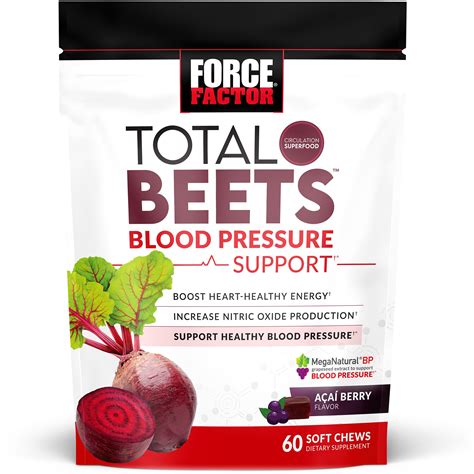 Force Factor Total Beets Blood Pressure Support Soft Chews
