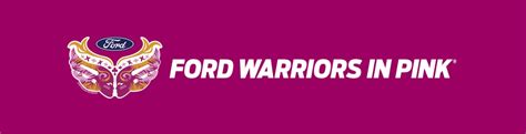 Ford Warriors in Pink Carry On! Drawstring Bag logo